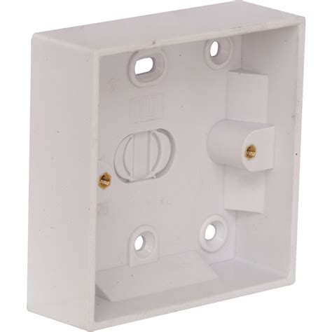 single gang metal pattress box|1 gang back box dimensions.